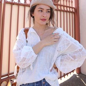 Gauzy white tunic